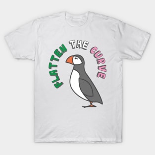 Flatten The Curve || Puffin || Newfoundland and Labrador T-Shirt